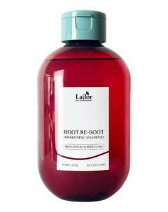 Шампунь для волос с женьшенем и пивными дрожжами Root Re Boot Awakening Shampoo 300мл Lador