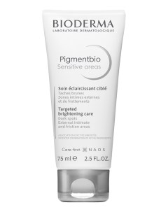 Осветляющий крем для чувствительных зон Pigmentbio Sensitive Areas 75мл Bioderma