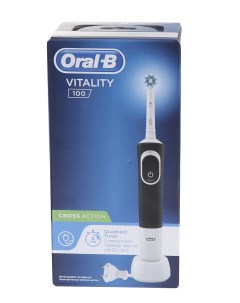 Зубная электрощетка Vitality D100 413 1 Pro CrossAction Black Braun