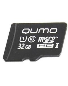 Карта памяти 32Gb MicroSDHC Class 10 UHS I 3 0 QM32GMICSDHC10U1NA Qumo