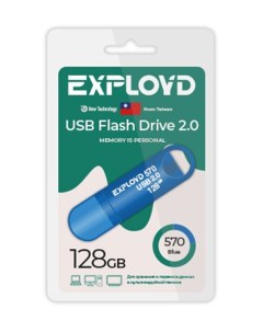 USB Flash Drive 128Gb 570 EX 128GB 570 Blue Exployd