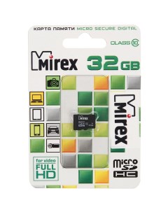 Карта памяти 32Gb Micro Secure Digital HC Class 10 13612 MC10SD32 Mirex