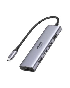 Хаб USB Premium 6 in 1 3xUSB 3 0 HDMI SD TF 60383 Ugreen