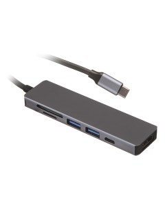 Хаб USB 6в1 USB C HDMI 2xUSB 3 0 USB C CR PX HUB 004 Palmexx