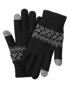 Теплые перчатки для сенсорных дисплеев FO Gloves Touch Screen р UNI Warm Velvet Black Xiaomi