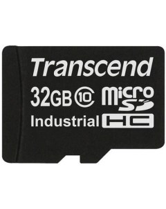 Промышленная карта памяти microSDHC 10I 32 Гб Class 10 MLC темп режим от 40 до 85 без адаптера Transcend