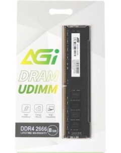 Память DDR4 8Gb 2666MHz 266608UD138 UD138 RTL PC4 21300 DIMM 288 pin 1 2В Ret Agi