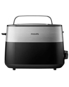 Тостер HD2516 830Вт черный стальной Philips