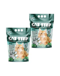 Наполнитель для кошачьего туалета Arctic Fresh Mint впит силик 3 8л набор 2шт Cat step