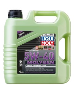 Моторное масло Molygen New Generation 5W 40 4л синтетическое Liqui moly