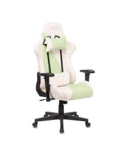 Кресло игровое VIKING X на колесиках ткань зеленый Zombie