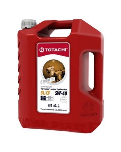 Моторное масло Niro Optima Pro Synthetic 5W 40 4л синтетическое Totachi