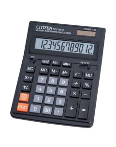 Калькулятор SDC 444S 12 разрядный черный Citizen