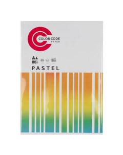 Бумага Color Code A4 100л 80г м2 радуга пастель 5цветов Colorcode