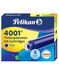 Картридж INK 4001 TP 6 PL301176 Royal Blue чернила для ручек перьевых 6шт Pelikan