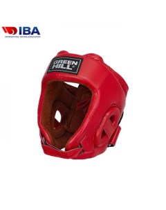 HGF 4012 Боксерский шлем FIVE STAR одобренный IBA красный Green hill
