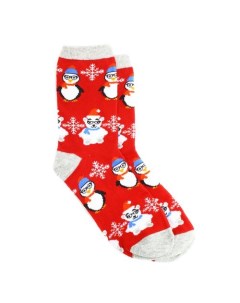 Носки Новогоднее настроение Пингвин и Мишка р 35 40 Krumpy socks