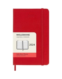 Ежедневник CLASSIC Pocket 9 x 14 см 400 страниц датированный красный Moleskine