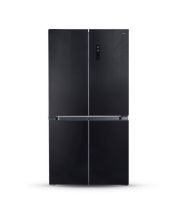 Холодильник Side by Side NFK 575 черный Ginzzu