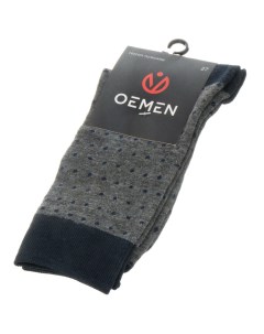 Носки для мужчин хлопок PM147 темно синий серые р 27 Oemen