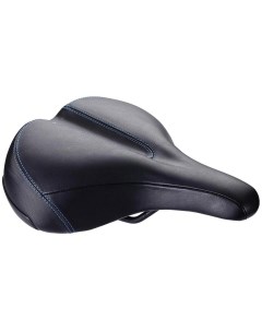 Седло велосипедное 2019 saddle ComfortPlus relaxed Leather memory foam CrMo rails 210 x 270mm черный Bbb