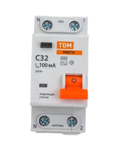 Автоматический выключатель дифференциального тока Tdm
