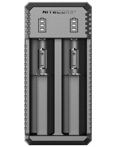 Зарядное устройство UI2 18650 21700 на 2 АКБ Intellicharge V2 Совместим с Li ion и IMR аккумуляторам Nitecore