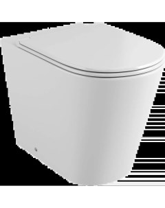 Унитаз приставной белый с сиденьем микролифт Grossman