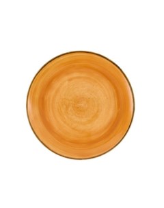 Тарелка мелкая 26см без борта Stonecast цвет Tangerine STGSEV101 Churchill