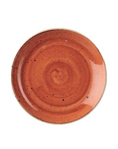 Тарелка мелкая 16 5см без борта Stonecast цвет Spiced Orange SSOSEVP61 Churchill