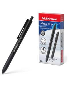 Ручка гелевая автоматическая сo стираемыми чернилами Magic Grip 0 5 черная 1 шт Erich krause