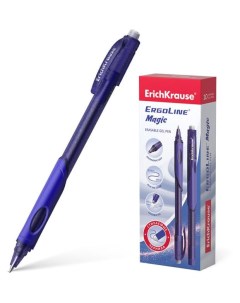 Ручка гелевая сo стираемыми чернилами ErgoLine Magic Stick 0 5 синяя 1 шт Erich krause