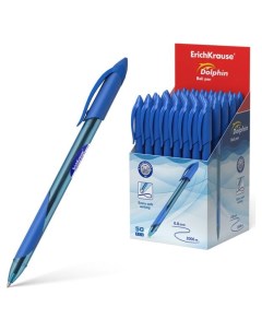Ручка шариковая Dolphin Stick Classic 1 2 синяя 1 шт Erich krause