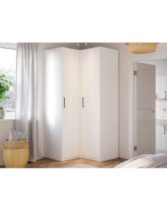 Распашной шкаф Сиена 229 3 100 см Угловые Белый 100 см Первый мебельный