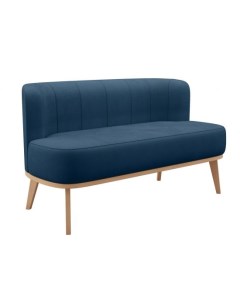 Прямой диван Грета 76 60 см Без пружин Мягкие Синий 134 Малогабаритные Первый мебельный