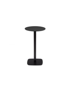 Dina высокий круглый садовый стол черный с черной металлической основой O 60x96 см La forma (ex julia grup)