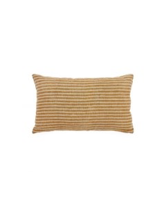 Muna Чехол на подушку из хлопка льна горчичного и белого цвета 30 x 50 см La forma (ex julia grup)