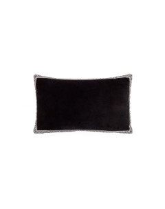 Tanita Чехол на подушку 100 черный хлопок и белая лента 30 х 50 см La forma (ex julia grup)
