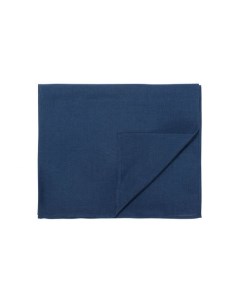 Дорожка на стол из стираного льна синего цвета Essential Синий 45 Tkano