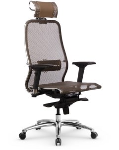 Офисное кресло Samurai S 3 04 MPES Светло коричневый подголовник светло коричневый Метта
