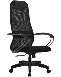 Кресло с механизмом топ-ган игровое SU-B-8/подл.131/осн.001 черный Метта