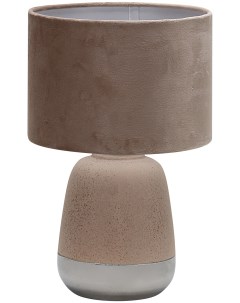 Настольная лампа 1х40Вт Е27 металл ткань бежевый Escada