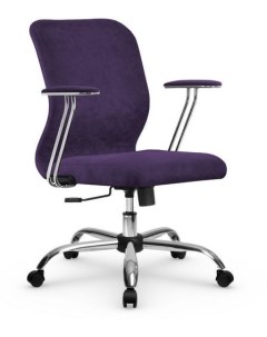 Кресло с механизмом топ-ган для офиса SU-M-4Vivaldi/подл.078/осн.003 Сиреневый Метта