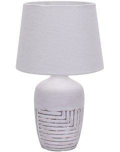 Настольная лампа 1x40Вт E27 керамика ткань белый Escada