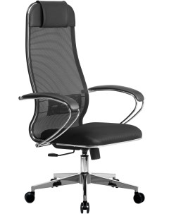 Кресло с механизмом топ-ган -15MPRU/подл.131/осн.004 черный Метта