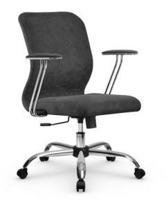 Кресло офисное с механизмом качания топган SU-M-4Vivaldi/подл.078/осн.003 темно-серый Метта
