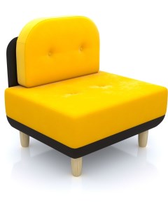 Кресло Торли желтый велюр Arsko