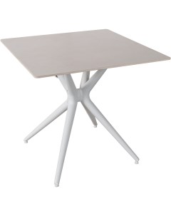 Стол обеденный JET CERAMIC квадратный 80 80 Термопластичный полимер Белый Jet-ceramic