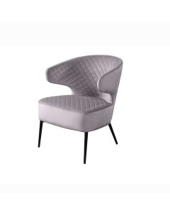 Кресло Richard ромб бархат светло серый 26 Top concept