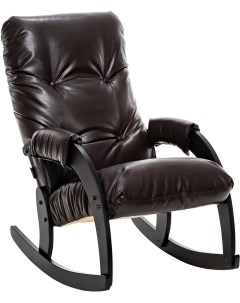 Кресло качалка Модель 67 Венге текстура к з Varana DK BROWN Leset